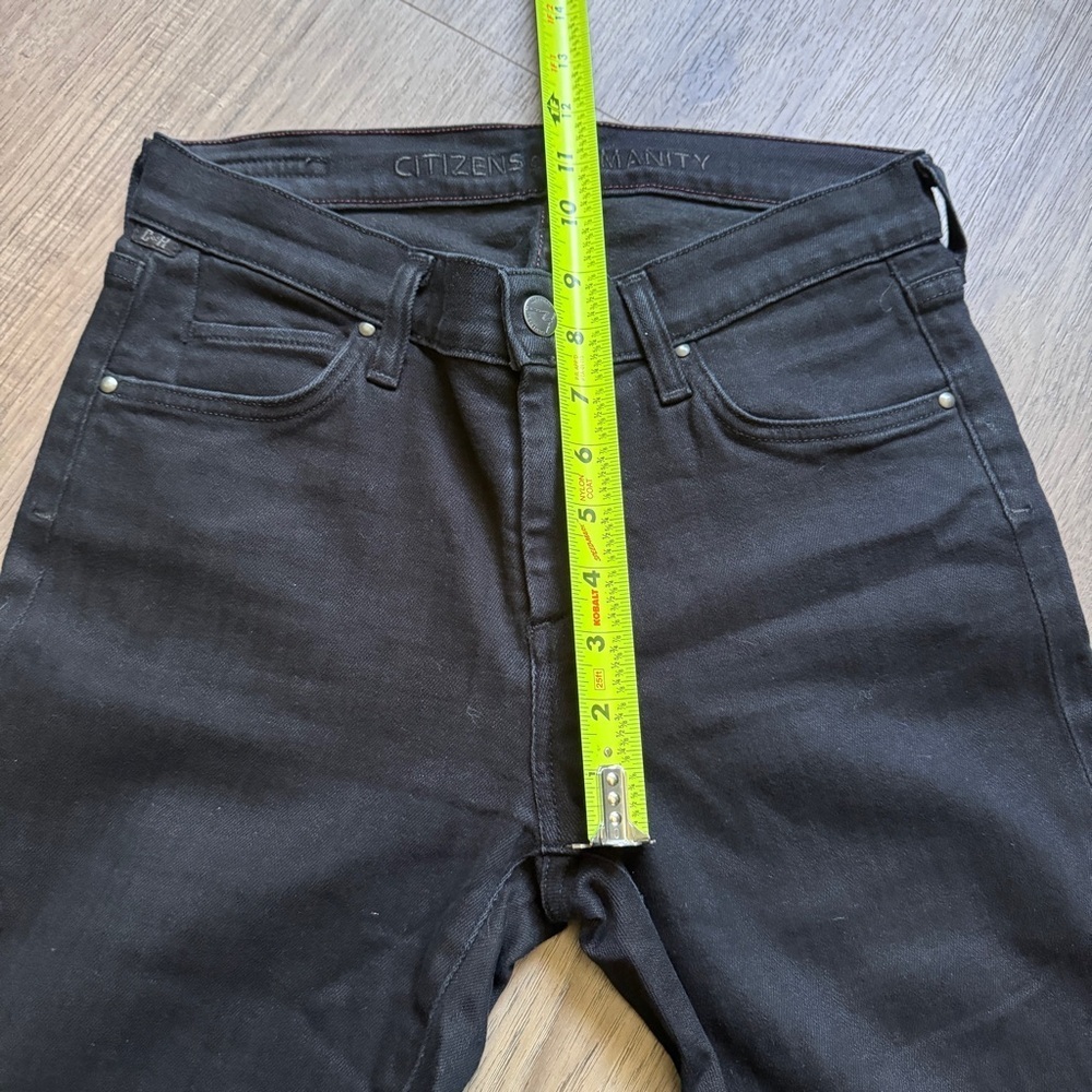 Citizens of Humanity Carlton Ankle Straight Black Jeans Sz 26 - Picture 3 of 13